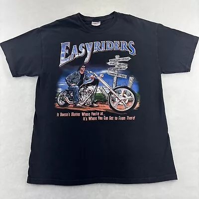 Easyriders “It Doesn’t Matter Where You’re At”Biker Shirt Size L Double Sided • $44.50