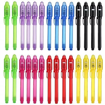 Invisible Ink Pen 28Pcs With UV Light Magic Marker For Secret Messages Writi... • $29.75