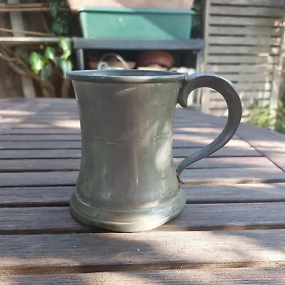 £12 • Buy Antique English Pewter  Tankard Beer Mug 