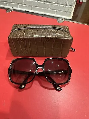 Michael Kors MKS523 Square Sunglasses Havana Pattern Brown Gradient 61-17-125 • $65