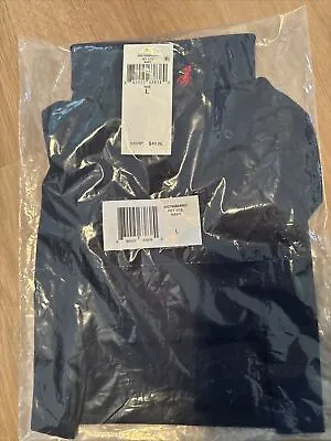 Ralph Lauren Dog Polo Shirt Size L NWT Navy Blue • $24