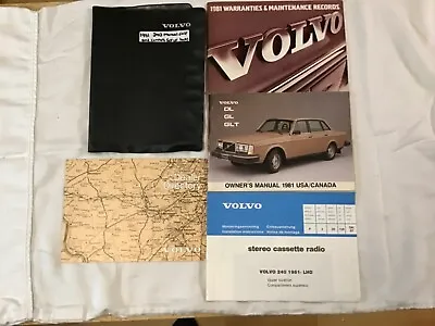 🇸🇪 1981 Volvo 240 Dl Gl Glt Original Complete Owners Manuals Including Case • $21.77