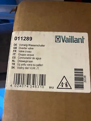 New Vaillant 011289 Turbomax Diverter Valve Water Boiler* SEALED* • £150