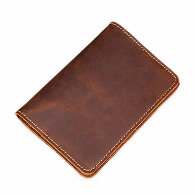 $42.13 • Buy New Fashion Genuine Leather Men Passport Cover Handmade Retro Cool Solid Wallet
