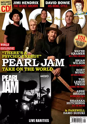 Mojo Uk Magazine May 2024 Pearl Jam • $27