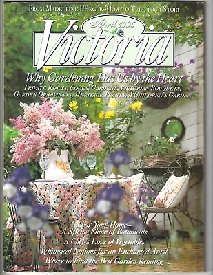 Vintage VICTORIA Magazine APR 1995 Crafts Home & Garden Antiques Fashion • $11.95