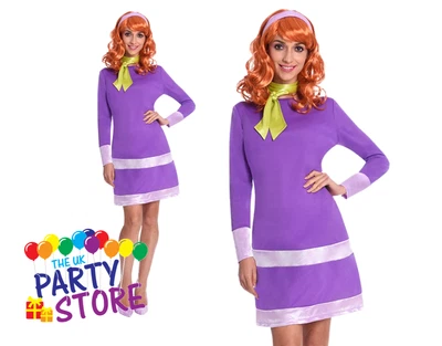 £36.95 • Buy Womens DAPHNE Fancy Dress Costume Scooby Doo Cartoon + Wig World Book Day Adult