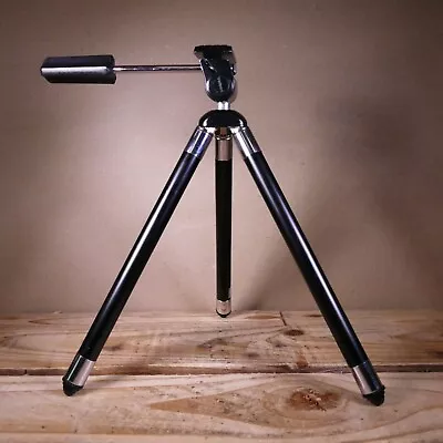 Vintage Metal Velbon Camera Tripod With Pan Head And Extendable Legs • £19.95