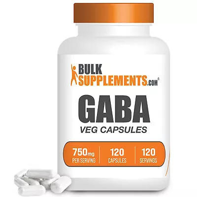 BulkSupplements GABA 120 Capsules - 750mg Per Serving • $17.96