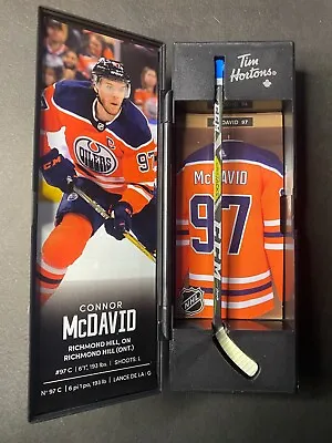 Connor McDavid Tim Hortons NHL Superstars Collectible Mini Hockey Stick • $7.28