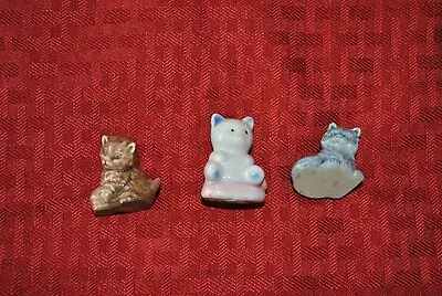 England Whimsy Porcelain Figurines Three Cats • $12.95