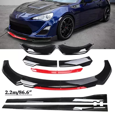 For Scion TC XB Gloss Blk Front Bumper Lip Spoiler Splitters Side Skirt Body Kit • $129.99