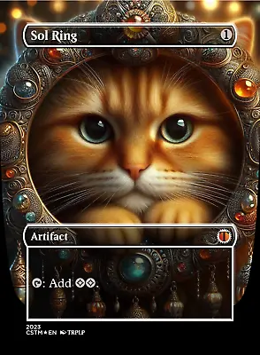 Sol Ring Cat - High Quality Altered Art Custom Cards • $7.99