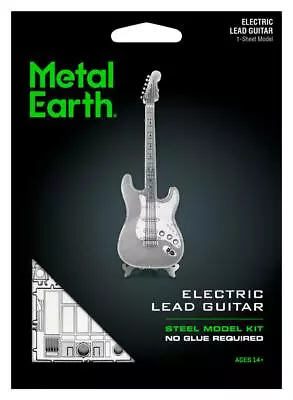 Fascinations Metal Earth ELECTRIC LEAD GUITAR Musical 3D Steel Puzzle Model Kit • $8.95