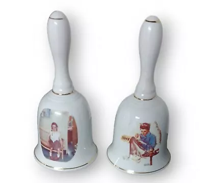 Norman Rockwell Bells  1986 Clay In Mind • $25