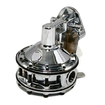 High Volume Chrome SBC Chevy 350 400 6-Valve Mechanical Fuel Pump 110GPH 9 PSI • $71.95