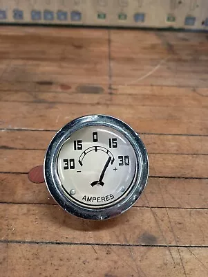 Vintage 1947-59 GMC Truck Cream Face Amp Gauge 30-30 Tan Beige   • $59.99