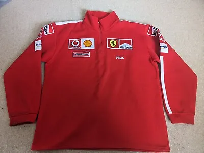 Official Ferrari Marlboro Fila F1 Team Pit Crew Issue Sweater Jumper Fleece - XL • £179.99