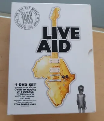 £29.99 • Buy Live Aid Concert 1985 4 Dvd Box Set  Queen Bowie U2 McCartney Who Rock  U.K U.S