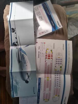 Malaysia Airlines Mint Condition A380 Safety Card And Brochures • £4.99
