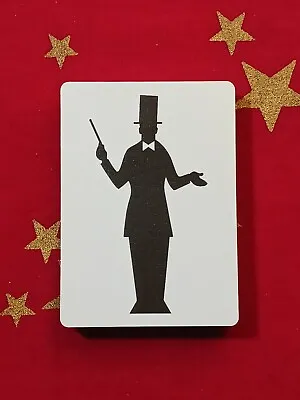 Gemaco Magician Silhouette Playing Cards Top Hat Wand Magic Trick • $19.82