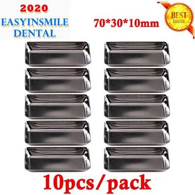 10Pcs Dental Surgical MINI Bur Trays Surgical Stainless Steel Instrument Dish US • $38.71