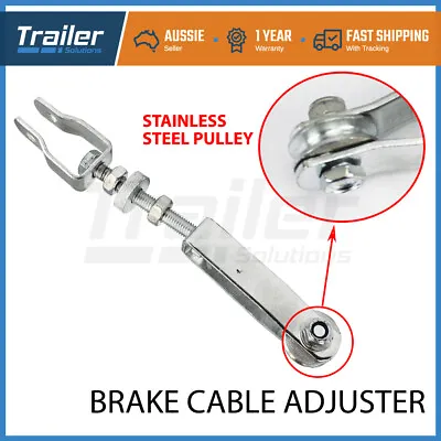 $21.61 • Buy Trailer Brake Pully Cable Adjuster Stainless Steel Pully Boat Caravan Mechanical