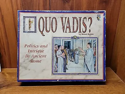 Quo Vadis? Reiner Knizia Board Game Mayfair Games 1992 NEVER PLAYED Damaged Box  • $47.99