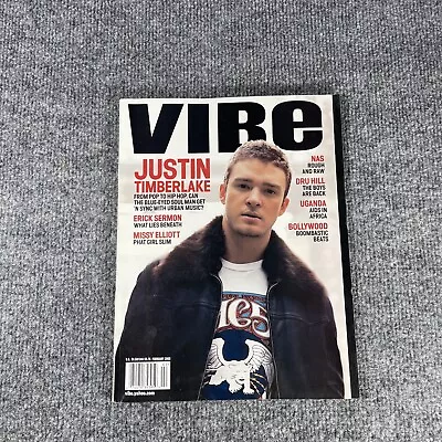 VIBE Magazine Justin Timberlake Missy Elliott Nas Dtu Hill Erick Sermon Uganda • $10