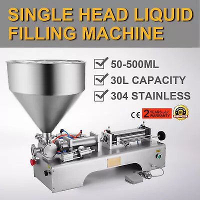 Paste Liquid Filling Machine With Hopper 5-100ml 10-300ml 50-500ml 100-1000ml • $438.99