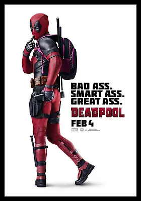 Deadpool Bad Ass Movie Poster Print & Unframed Canvas Prints • $23.95