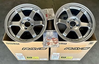 VOLK RACING TE37SL 15x8 4x100 +35 CIVIC FIT INTEGRA MIATA MX5 WHEEL RIM M.SILVER • $2615