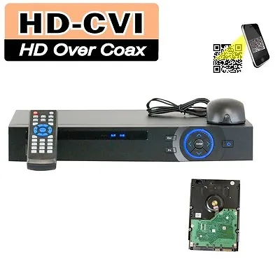 8Channel 1080P Mini 1U HD-CVI DVR (2TB HDD Installed) P2P Mobile View • $205.95