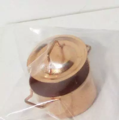 DOLLHOUSE Large Copper Pot W Lid IM65618 Miniature • $5.24