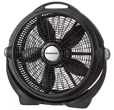 Lasko 20  Wind Machine Air Circulator Floor Fan With 3 Speeds A20302 Black • $39