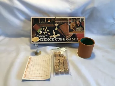 Vintage 1971 Scrabble Sentence Cube Game By Selchow & Righter Co.-Missing 2 Cube • $7.50