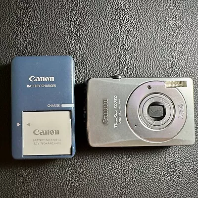 Canon PowerShot Digital ELPH SD750 / Digital IXUS 75 7.1MP Digital Camera -... • $60