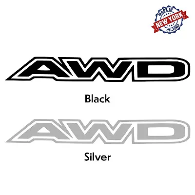 Set Of 2 AWD Vinyl Decal All Wheel Drive Off Road FWD Sticker 14.5 Inches • $18.99