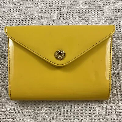 Magid Yellow Envelope Handbag Purse With Shoulder Strap Vintage Bright • $27.66