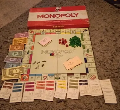 Monopoly Original Classic 1961 Edition Board Game Complete Vintage Waddingtons. • £13.99