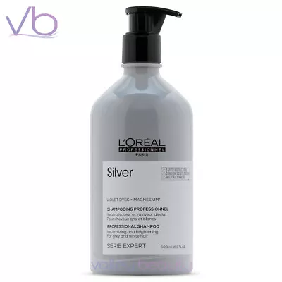 L'OREAL Serie Expert Silver Neutralizing Shampoo | For Grey And White Hair 500ml • $34