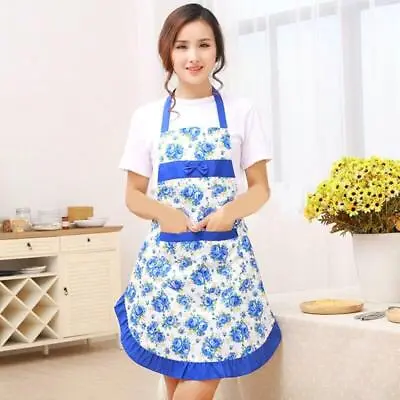 Adjustable Pocket Kitchen Apron Cooking Accessory For Women Ladies • £3.82