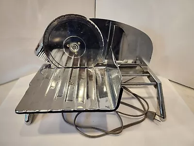 Vintage RIVAL 1030V Electric Food Slicer Meat Cheese Deli Chrome • $29.99