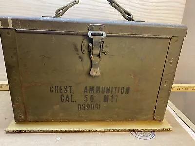 Original WW2  50 Cal. M17 D39091 Canvas Strap Ammo Can Chest US Army  • $27