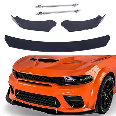 For Ford Mustang GT 2000-2021 Front Bumper Lip Splitter Spoiler + Strut Rods NEW • $34.69