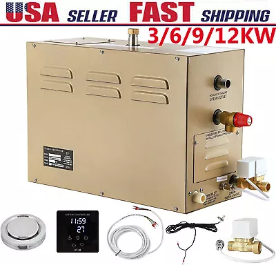 3KW 6KW 9KW 12KW Commercial Self-Draining Steam Generator Shower System Bath • $569.99