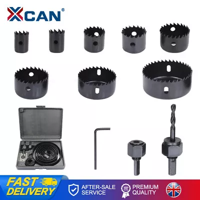 11pcs Hole Saw Cutting Set Hole Drill Bit 19-64mm For Wood Plastic Soft Metal • £10.99