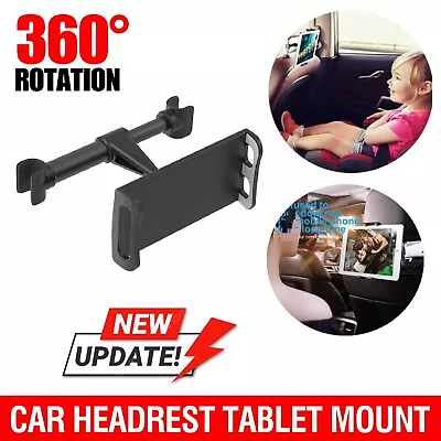 New Car Back Seat Phone Holder 360° Rotate Stand Headrest Bracket For Tablet AU • $17.99