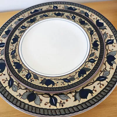 Mikasa Intaglio Arabella Set Of 3 Dinner Plates And 1 Lunch Plate CAC 01 • $24.95