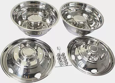 19.5  8 Lugs Stainless Steel Wheel Simulators For 2003-2004 Ford F450 F550 Truck • $249.90